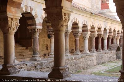 photographie “Le Jour ni l’Heure 2701 : cloître dit “des Martyrs”, XIIe s., abbaye de San Pedro de Cardena, Castrillo del Val, province de Burgos, Vieille-Castille, Espagne, mercredi 28 août 2024, 12:52:22” par Renaud Camus — www.renaud-camus.net — San Pedro de Cardena, abbaye, monastère, cloître, roman, romane, romanico, claustro romanico, Castrillo des Val, Burgos, provincia di Burgos, Espagne, Espanha, Spain, Cid, Le Cid, El Cid Campeador