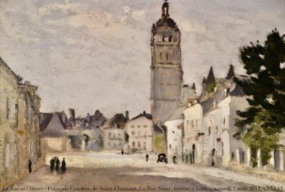 photographie “Le Jour ni l’Heure 0146 : François Couderc de Saint-Chamant, 1889-1972, La Tour Saint-Antoine, à Loches, c. 1925 (?), exp. Couderc de Saint-Chamant, château de Saint-Chamant, Saint-Chamant, Cantal, Auvergne, samedi 3 août 2024, 15:37:43” par Renaud Camus — www.renaud-camus.net — Couderc, François Couderc, François Couderc de Saint-Chamant, Saint-Chamant, tableau, peinture, exposition, exposition Couderc de Saint-Chamant, Loches, tour Saint-Antoine, La Tour Saint-Antoine à Loches, Cantal, Auvergne, Haute-Auvergne