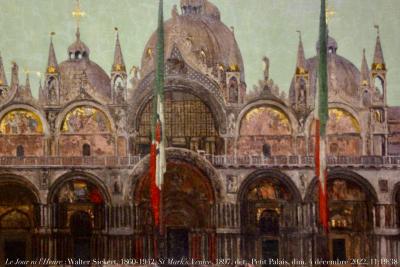 photographie “Le Jour ni l’Heure 0833 : Walter Sickert, 1860-1942, St Mark‘s, Venice, 1896-1897, British Council, et Paris, Petit Palais, exp. Sickert, dimanche 4 décembre 2022, 11:19:38” par Renaud Camus — www.renaud-camus.net — Sickert, Walter Sickert, Venice, Venise, Saint-Marc, Saint-Marc de Venise, St Mark, British Council Collection, Paris, Petit Palais, exposition Sickert