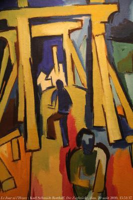 photographie “Le Jour ni l\'Heure 0635 : Karl Schmidt-Rottluff, 1884-1976, Die Zugbrücke, 1923, exposition \