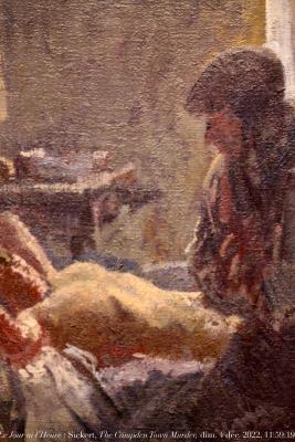 photographie “Le Jour ni l’Heure 0935 : Walter Sickert, 1860-1942, The Campden Town Murder, 1907-1908, Daniel Katz Family Trust et exp. Sickert, Petit Palais, Paris, dimanche 4 décembre 2022, 11:39:19” par Renaud Camus — www.renaud-camus.net — Sickert, Walter Sickert, The Campden Town Murder, Daniel Katz Family Trust, Paris, Petit Palais, exposition Sickert