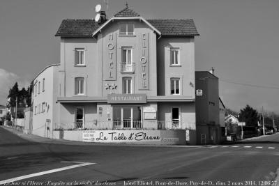 photographie “Le Jour ni l’Heure 8275 : Enquête sur la réalité des choses — hôtel Éliotel, Pont-de-Dore, Peschadoires, Puy-de-Dôme, Auvergne, dimanche 2 mars 2014, 16:07:57” par Renaud Camus — www.renaud-camus.net — Pont-de-Dore, hôtel, Eliotel, Éliane, La Table d’Éliane, Thiers, Enquête sur la réalité des choses, Auvergne, Peschadoires