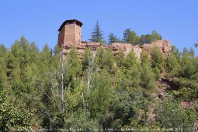 photographie “Le Jour ni l’Heure 1985 : château de Somaen, IX-XVe s., Arcos de Jalon, province de Soria, Vieille-Castille, Espagne, jeudi 26 août 2024, 15:19:13” par Renaud Camus — www.renaud-camus.net — Somaén, Somaen, Castillo de Somaén, Castillo de Somaen, château de Somaen, Arcos de Jalon, Castilla, Castilla y Leon, Vieille-Castille, Espagne, Spain, Espana