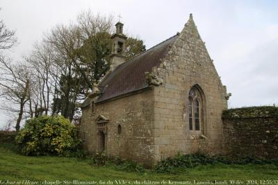 photographie “Le Jour ni l’Heure 8850 : chapelle Sainte-Illuminate, fin du XVIe-début du XVIIe s. (ou reconstitution avec des matériaux d’époque ?) du château de Kerouartz, Lannilis, en Léon, Finistère, lundi 30 décembre 2024, 12:55:32” par Renaud Camus — www.renaud-camus.net — Kerouartz, Kerouärtz, Lannilis, château, château de Kerouartz, chapelle, Sainte-Illuminate, chapelle du château de Kerouartz, Léon, Finistère, Bretagne