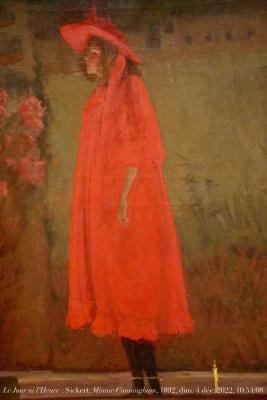 photographie “Le Jour ni l‘Heure  0791 : Walter Sickert, 1860-1942, Minnie Cunningham at the Old Bedford, 1892, Londres, Tate Gallery, Paris, exposition Sickert, Petit Palais, dimanche 4 décembre 2022, 10:54:08” par Renaud Camus — www.renaud-camus.net — Sickert, Walter Sickert, Minnie Cunningham, Minnie Cunningham at the Old Bedford, Londres, London, Tate, Tate Gallery, Paris, Petit Palais, exposition Sickert