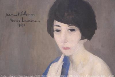 photographie “Le Jour ni l’Heure 5922 : Marie Laurencin, 1883-1956, Jeannot Salmon, 1923, dét., musée d’Art moderne de la ville de Paris, vendredi 29 novembre 2014, 15:29:14” par Renaud Camus — www.renaud-camus.net — Laurencin, Marie Laurencin, Salmon, Jeannot Salmon, Musée d’Art moderne de la Ville de Paris, 1923, tableau, portrait, Paris