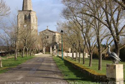 photographie “Le Jour ni l’Heure 1286 : Jean Lemonnier, né en 1950, Le Jars, c. 2020, Plieux, Gers, mardi 25 février 2025, 16:46:32” par Renaud Camus — www.renaud-camus.net — Lemonnier, Jean Lemonnier, Jars, Le Jars, Plieux, Gers, Gascogne, Lomagne, En Lomagne, sculpteur, sculpture