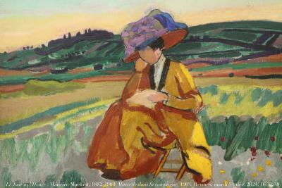 photographie “Le Jour ni l’Heure 9383 : Maurice Marinot, 1882-1960, Marcelle dans la campagne, près de la colline de Montgueux, 1903, musée des Beaux-Arts de Rennes, mardi 31 décembre 2024, 16:32:38” par Renaud Camus — www.renaud-camus.net — Marinot, Maurice Marinot, Marcelle, Marcelle dans la campagne près de la colline de Montgueux, Montgueux, Troyes, Rennes, musée de Rennes, musée des Beaux-Arts de Rennes