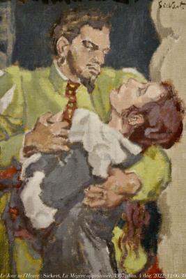 photographie “Le Jour ni l’Heure 0948 : Walter Sickert, 1860-1942, The Taming of the Shrew, La Mégère apprivoisée, c. 1937, Bradford, Paris, Petit Palais, exp. Sickert, dimanche 4 décembre 2022, 12:06:39” par Renaud Camus — www.renaud-camus.net — Sickert, Walter Sickert, The Taming of the Shrew, La Mégère apprivoisée, Shakespeare, théatre, Bradford, Bradford Museums and Galleries, Paris, Petit Palais, exposition Sickert