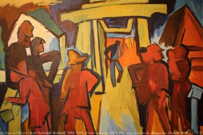 photographie “Le Jour ni l\'Heure 0638 : Karl Schmidt-Rottluff, 1884-1976, Fischersonntag, 1923, dét., exposition \