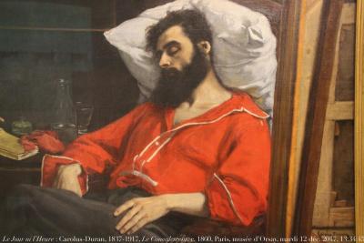 photographie “Le Jour ni l’Heure 6291 : Carolus-Duran, 1837-1917, Le Convalescent, c. 1860, Paris, musée d’Orsay, mardi 12 décembre 2017, 13:34:45” par Renaud Camus — www.renaud-camus.net — Carolus-Duran, convalescent, Le Convalescent, blessé, Le Blessé, La Visite au convalescent, Paris, Orsay, musée d’Orsay, homme, barbu, chemise, chemise rouge, 12 décembre 2016