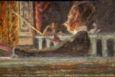 photographie “Le Jour ni l’Heure 0784 : Walter Sickert, 1860-1942, Eugene Goosens [1893-1962] Conducting, c. 1923-1924, Daniel Katz Ltd, Londres, Paris, exp. Sickert, Petit Palais, dimanche 4 décembre 2022, 10:50:06” par Renaud Camus — www.renaud-camus.net — Sickert, Walter Sickert, Goosens, Eugene Goosens, Sir Eugene Goosens, chef d'orchestre, Daniel Katz Ltd, Londres, London, Paris, Petit Palais, exposition Sickert