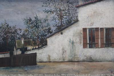 photographie “Le Jour ni l’Heure 5874 : Maurice Utrillo, 1883-1955, Maison de Berlioz, 1914, musée d’Art moderne de la ville de Paris, vendredi 29 novembre 2024, 15:17:14” par Renaud Camus — www.renaud-camus.net — Utrillo, Maurice Utrillo, Maison de Berlioz, Berlioz, Hector Berlioz, tableau, musée d’Art moderne de la ville de Paris, maison, Paris