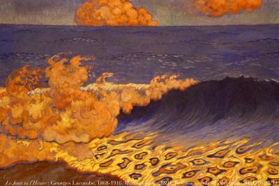 photographie “Le Jour ni l’Heure 9350 : Georges Lacombe, 1868-1916, Marine bleue, effet de vagues, c. 1894, musée des Beaux-Arts de Rennes, Bretagne, mardi 31 décembre 2024, 16:23:32” par Renaud Camus — www.renaud-camus.net — Lacombe, Georges Lacombe, Marine, Marine bleue effet de vagues, tableau, nabi, vagues, waves, Rennes, musée de Rennes, musée des Beaux-Arts de Rennes, Bretagne, mer