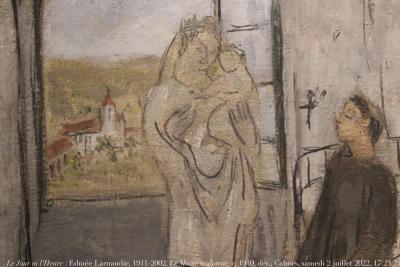 photographie “Le Jour ni l‘Heure 6641 : Edmée Larnaudie, 1911-2002, Le Moine sculpteur, c. 1940, dét., Cahors, musée Henri-Martin, samedi 2 juillet 2022, 17:23:21” par Renaud Camus — www.renaud-camus.net — Larnaudie, Edmée Larnaudie, Le Moine sculpteur, Cahors, musée de Cahors, musée Henri-Martin, Lot