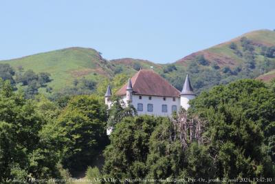 photographie “Le Jour ni l’Heure 0833 : château d’Etchauz, ou d’Etchaux, XIe-XVIIe s., Saint-Étienne-de Baïgorry, Navarre, Pyrénées-Atlantiques, jeudi 22 août 2024, 13:47:10” par Renaud Camus — www.renaud-camus.net — Etchauz, Etchaux, château d’Etchauz, château, Saint-Étienne-de-Baïgorry, Navarre, Pays basque, Pyrénées-Atlantiques