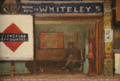 photographie “Le Jour ni l’Heure 0863 : Walter Sickert, 1860-1942, Queens Road Station, Bayswater, 1915-1916, The Courtauld, Londres, Paris, exposition Sickert, Petit Palais, dimanche 4 décembre 2022, 11:32:11” par Renaud Camus — www.renaud-camus.net — Sickert, Walter Sickert, Bayswater, Queens, Road, Station, Queens Road Station, Courtauld, The Courtauld, Londres, London, Paris, exposition Sickert, Petit Palais