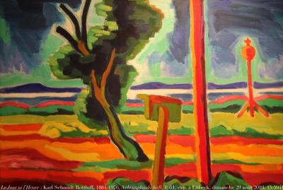 photographie “Le Jour ni l\'Heure 0653 : Karl Schmidt-Rottluff, 1884-1976, Nehrunglandschaft, 1951, exposition \