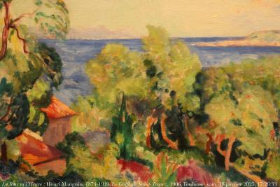 photographie “Le Jour ni l’Heure 0240 : Henri Manguin, 1974-1949, Le Golfe de Saint-Tropez, 1906, Toulouse, fondation Bemberg, samedi 18 janvier 2025, 17:26:33” par Renaud Camus — www.renaud-camus.net — Manguin, Henri Manguin, Saint-Tropez, Le Golfe de Saint-Tropez, paysage, Toulouse, Bemberg, fondation Bemberg