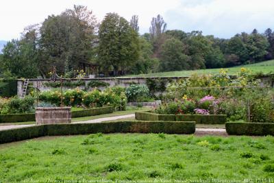 photographie “Le Jour ni l’Heure 8691 : jardin à Promenthoux, Prangins, canton de Vaud, Suisse, vendredi 16 septembre 2022, 17:14:14” par Renaud Camus — www.renaud-camus.net — Promenthoux, Prangins, jardin, jardin à Promenthoux, garden, jardin clos, walled garden, Vaud, canton de Vaud, Suisse, lac Léman