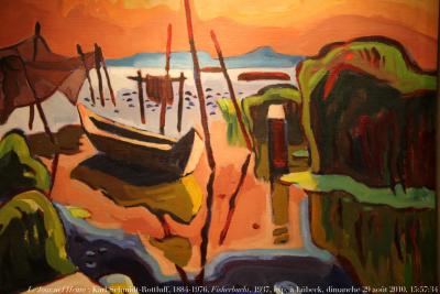 photographie “Le Jour ni l\'Heure 0649 : Karl Schmidt-Rottluff, 1884-1976, Fischerbucht, 1937, exposition \