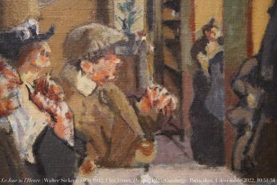 photographie “Le Jour ni l’Heure 0787 : Walter Sickert, 1860-1942, Chez Vernet, Dieppe, 1925, Cambridge, Fitzwilliam Museem, Paris, exp. Sickert, Grand Palais, dimanche 4 décembre 2022, 10:51:58” par Renaud Camus — www.renaud-camus.net — Sickert, Walter Sickert, Dieppe, Chez Vernet, Vernet, 1925, Cambridge, Fitzwilliam Museum, Paris, Petit Palais, exposition Sickert